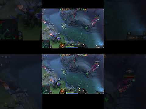 A fight between windranger vs Outworld Destroyer  #shorts