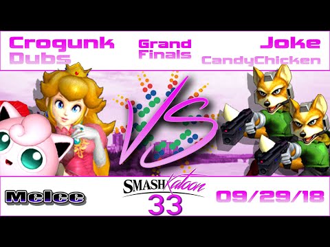 Crogunk & Dubs (R) vs. Joke & CandyChicken (G) - Grand Finals - Smashkatoon 33 Doubles