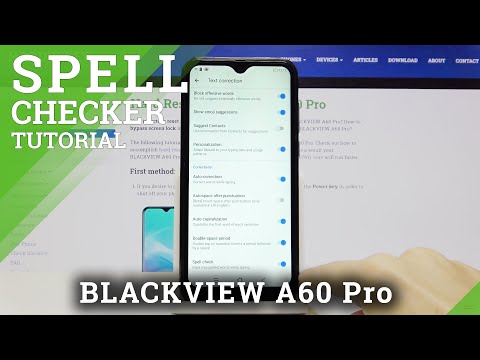 Activate and Manage Spell Checker - BLACKVIEW A60 Pro