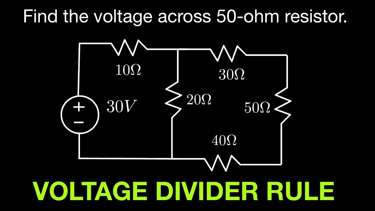 Solving Circuits Using Voltage Divider Rule