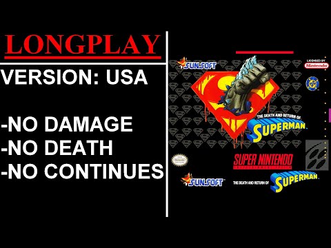 The Death and Return of Superman [USA] (Super Nintendo) - (Longplay)