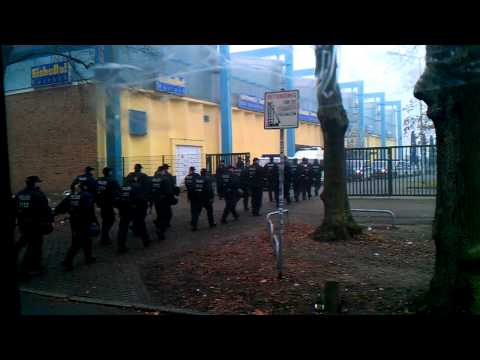 Fahrt ins Stadion Rostock