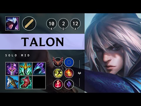 Talon Mid vs Irelia - EUW Grandmaster Patch 25.16
