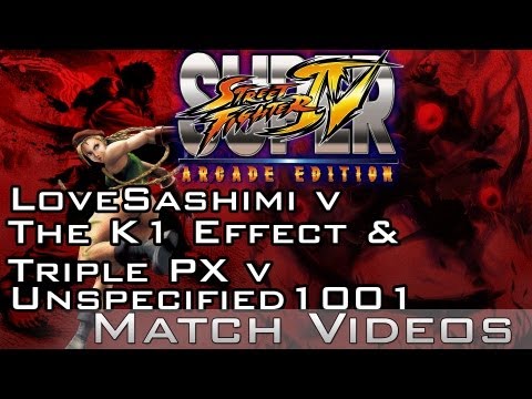 SSF4 AE 2012 LoveSashimi (Guy) v The K1 Effect (Cammy) & Triple PX (Abel) v Unspecified 1001 (Cammy)