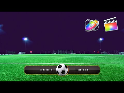 Football Lower Third Final Cut Pro Templates - Apple Motion Templates| kitvideo.net