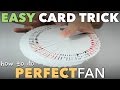 Easy Beginner Card Trick To Fan A Deck Of Cards Perfectly Thumb Fan Tutorial