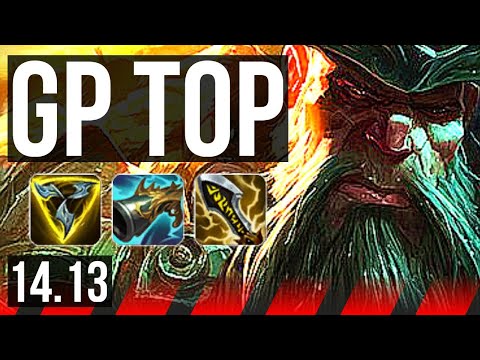 GANGPLANK vs PANTHEON (TOP) | 1700+ games, 8/2/6, Godlike | EUW Challenger | 14.13