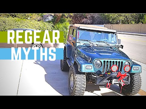 CHEAPEST way to RUN 35s on a TJ + REGEARING MYTHS