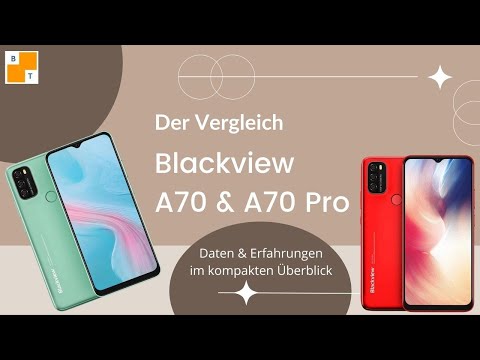 Blackview A70 und A70 Pro Smartphone Vergleich