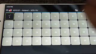 Roland XPS10 Mobile Connect Midi Commander मोबाइल एप्लीकेशन का उपयोग