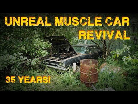ABANDONED Muscle Car Revival! First Start in 35 years! -- Part 1