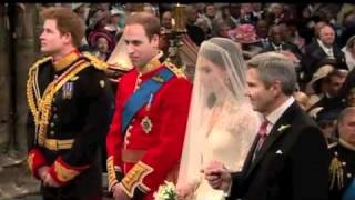 The Royal Wedding - Kate (Catherine) Middleton&#39;s arrival at the altar - Westminster Abbey - 29/04/11