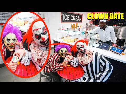 When you see this Clown Ice cream Shop RUN AWAY (They were on a Date)