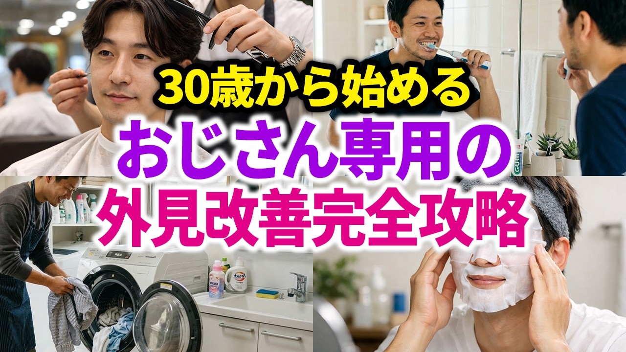 【親父磨き】30歳以降の正しい男の外見改善完全攻略【マジで色気が止まらん】