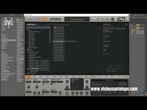 U-He Zebra 2 Presets - Swan Song - The Organs - Vicious Antelope presets walkthrough - Zebra Legacy
