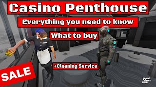 GTA Online Casino Penthouse | Everything you need to Know | What to Buy | Cleaning Service | SALE!