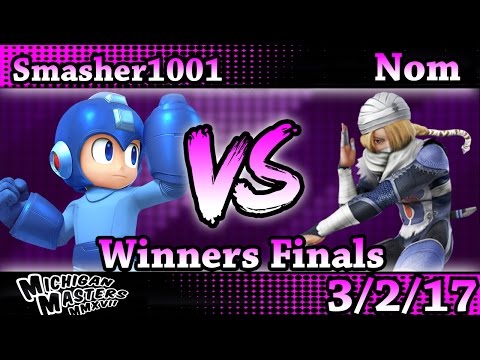 MMXVII -  Smasher1001 (MegaMan) Vs. Nom (Sheik) Smash Wii U Winners Finals - Smash 4