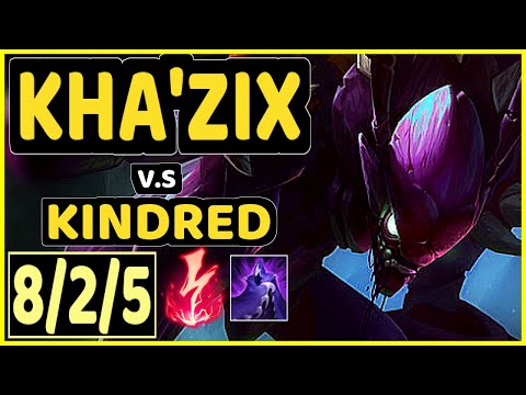 AHAHACIK (KHA'ZIX) vs KINDRED - 8/2/5 KDA JUNGLE GAMEPLAY - EUW Ranked GRANDMASTER
