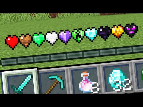 Minecraft but there are Custom Hearts