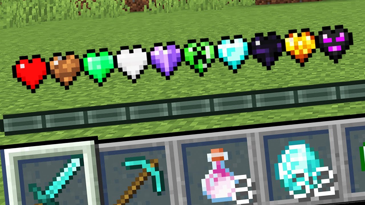 Minecraft but there are Custom Hearts