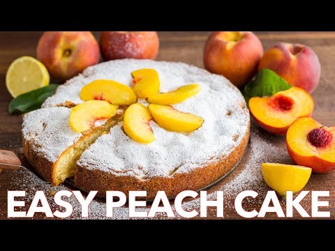 デザート：フレッシュフルーツを使った桃のケーキレシピの作り方 - Natasha's Kitchen (Dessert: How To Make Peach Cake Recipe with Fresh Fruit - Natasha's Kitchen)