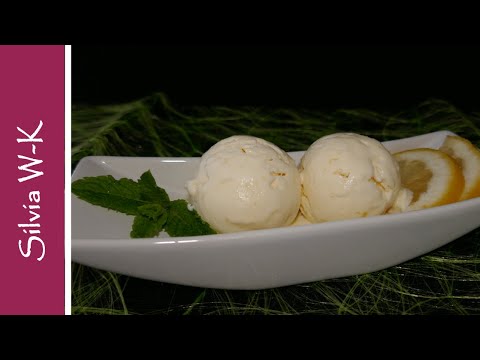 Zitroneneis / nur 3 Zutaten / cremig / ohne Eismaschine / ohne Ei