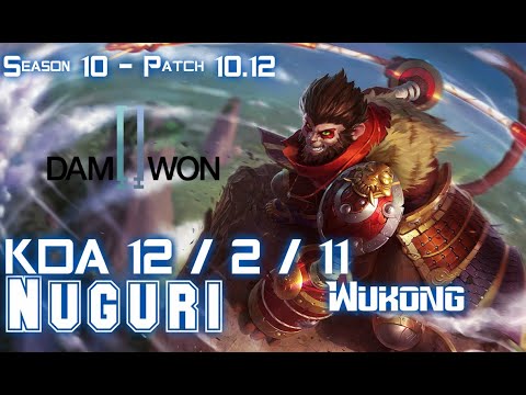 DWG Nuguri WUKONG vs ORNN Top - Patch 10.12 KR Ranked