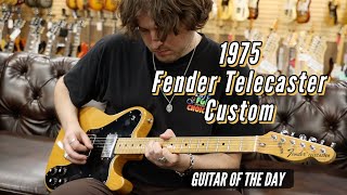 Video thumbnail for 1975 Fender Telecaster Custom Natural | Guitar of the Day by Normans Rare Guitars