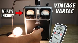VINTAGE General Radio "GenRad" Variac! (How It Works, How it's Wired, & Tests)