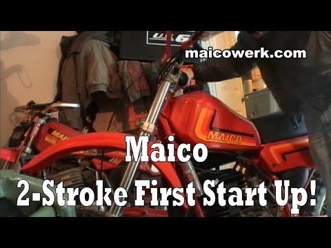 1982 Maico 490 First Start after Rebuild