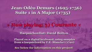 Jean-Odéo Demars: Suite 1 in A Major (1735)