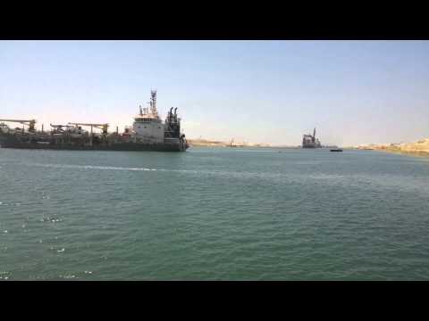 Video exclusive finished dredging the new Suez Canal July 24, 2015