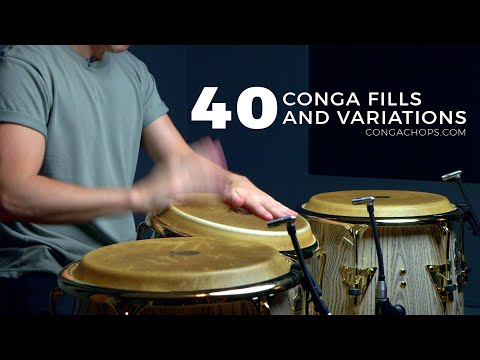 Conga Lesson | How to Play Congas | 40 Fills and Variations on Congas | CongaChops.com