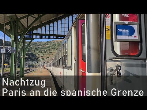 Night train Paris - Montpellier - Narbonne - Cerbère (Spanish border)