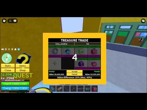 GIFT HIM FREE YETI FRUIT AND PORTAL :D SUB FOR MORE VIDEO GIVE AWAY :D