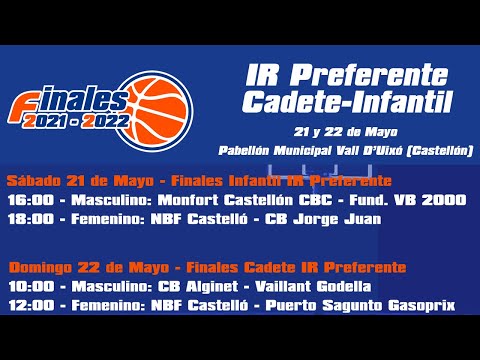 Finales Infantil Masculino IR Preferente Monfort Castelloón CBC vs FVB 2000