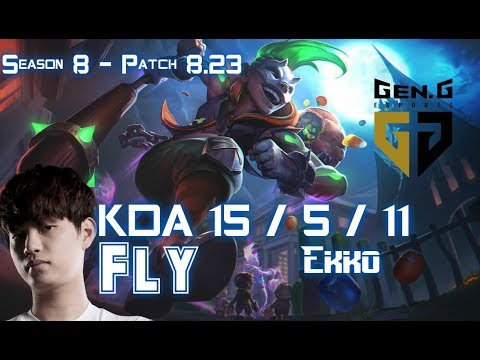 GEN Fly EKKO vs YASUO Bot - Patch 8.23 KR Ranked