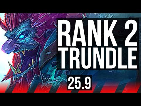 TRUNDLE vs YORICK (TOP) | Rank 2 Trundle, 1000+ games | EUW Grandmaster | 25.9