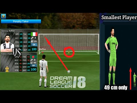 Gianluigi Buffon VS Smallest Goalkeeper 49cm | Penalty Shootout | Dream League Soccer 2018 Video