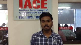 IACE in dilsukhnagar, ameerpet Hyderabad: Bank Coaching Center Live Video Reviews