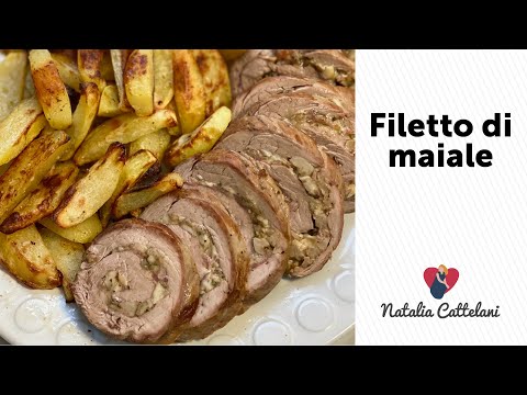 FILETTO DI MAIALE RIPIENO CON FUNGHI E FORMAGGIO | Ricetta per un arrosto veloce | Natalia Cattelani