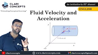 Fluid Velocity and Acceleration explained in an easiest way (English)