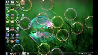 how to set the bubbles screen saver on your computer !!