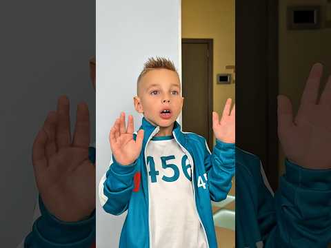 🕺 Leo played the system in Squid Game 🤪😂 #funnyshorts#comedyshorts#familyfun#funnyvideo#squidgame