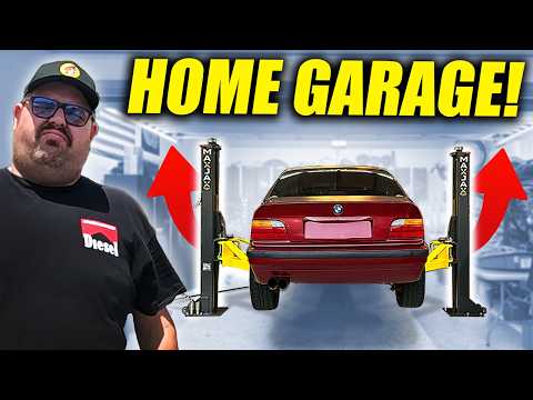 Two Post Car Lift for HOME GARAGE! (Unboxing & Install)