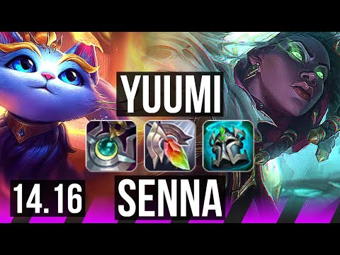 YUUMI & Smolder vs SENNA & Jinx (SUP) | 1/0/18 | EUW Master | 14.16