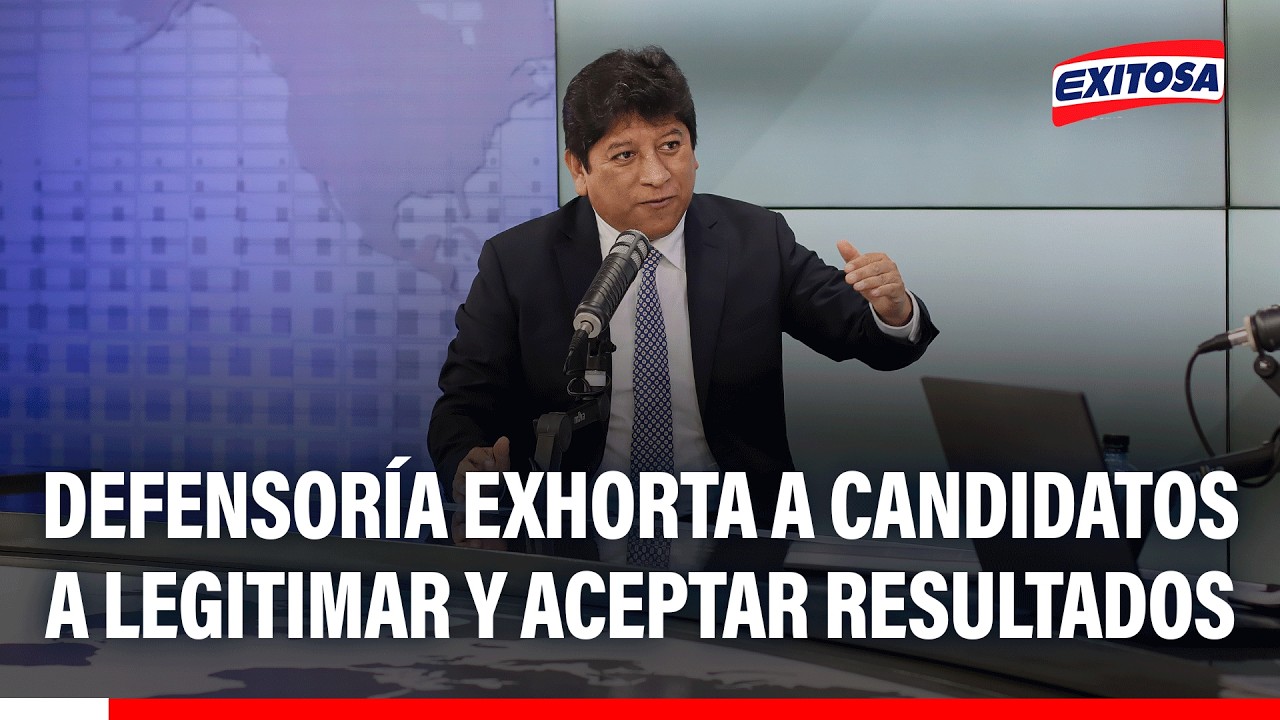 🔴🔵 Defensoría del Pueblo exhorta a candidatos a legitimar y aceptar resultados de la segunda vuelta