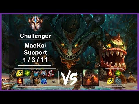 KR Challenger Replays Support MaoKai vs Nautilus Ep.3921
