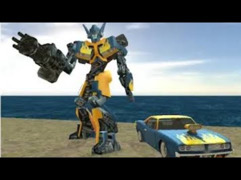 Robot Shark (Transformer Pickup Robot Fight Army Base) Pickup Robot Destroy 🚂 Tank & 🚁 Helicopter