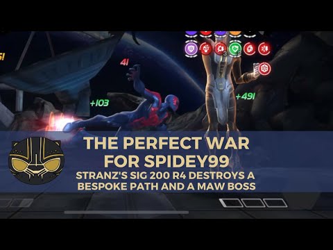 The Perfect War for Spiderman 2099 - Stranz's Sig 200 Rank 4 Destroys a Bespoke Path and a Maw Boss